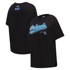 Orlando Magic Pro Standard Women's Script Boyfriend T-Shirt - Black for sale