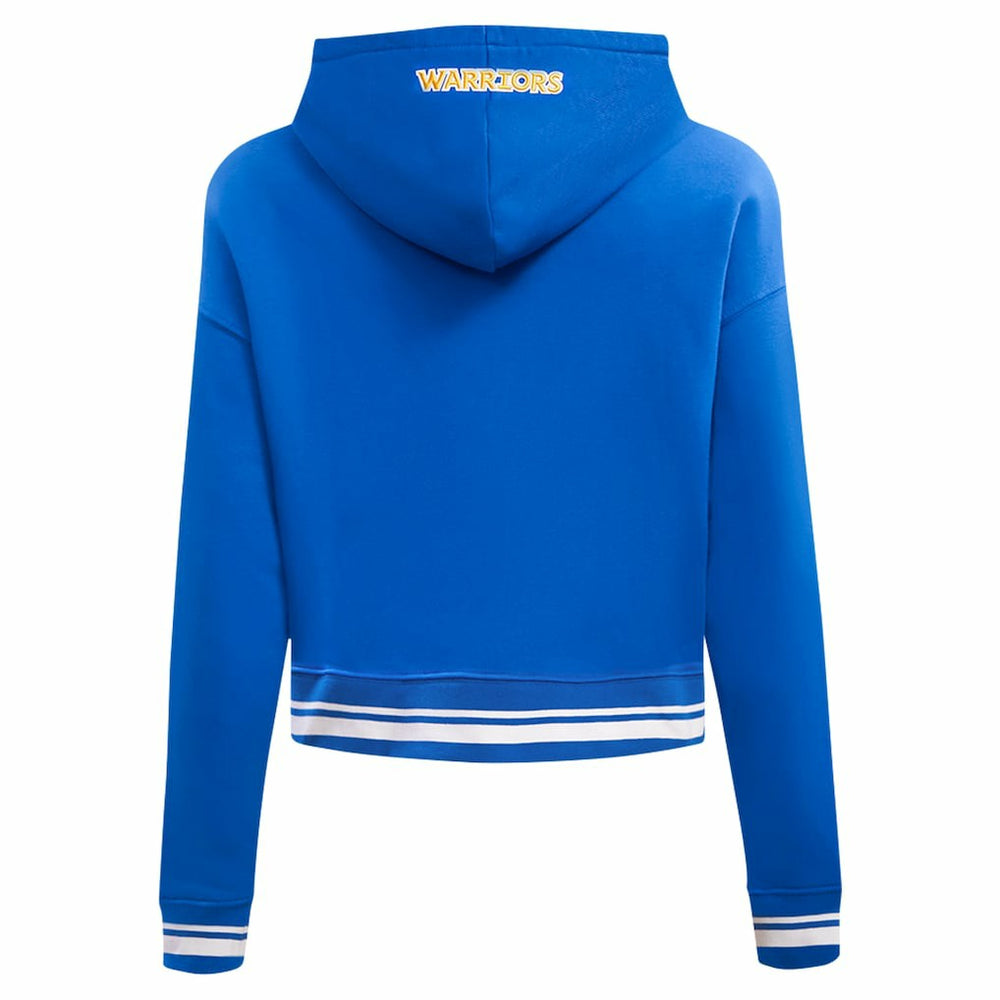 Golden State Warriors Pro Standard Women's Script Tail Cropped Pullover Hoodie sale - Royal online