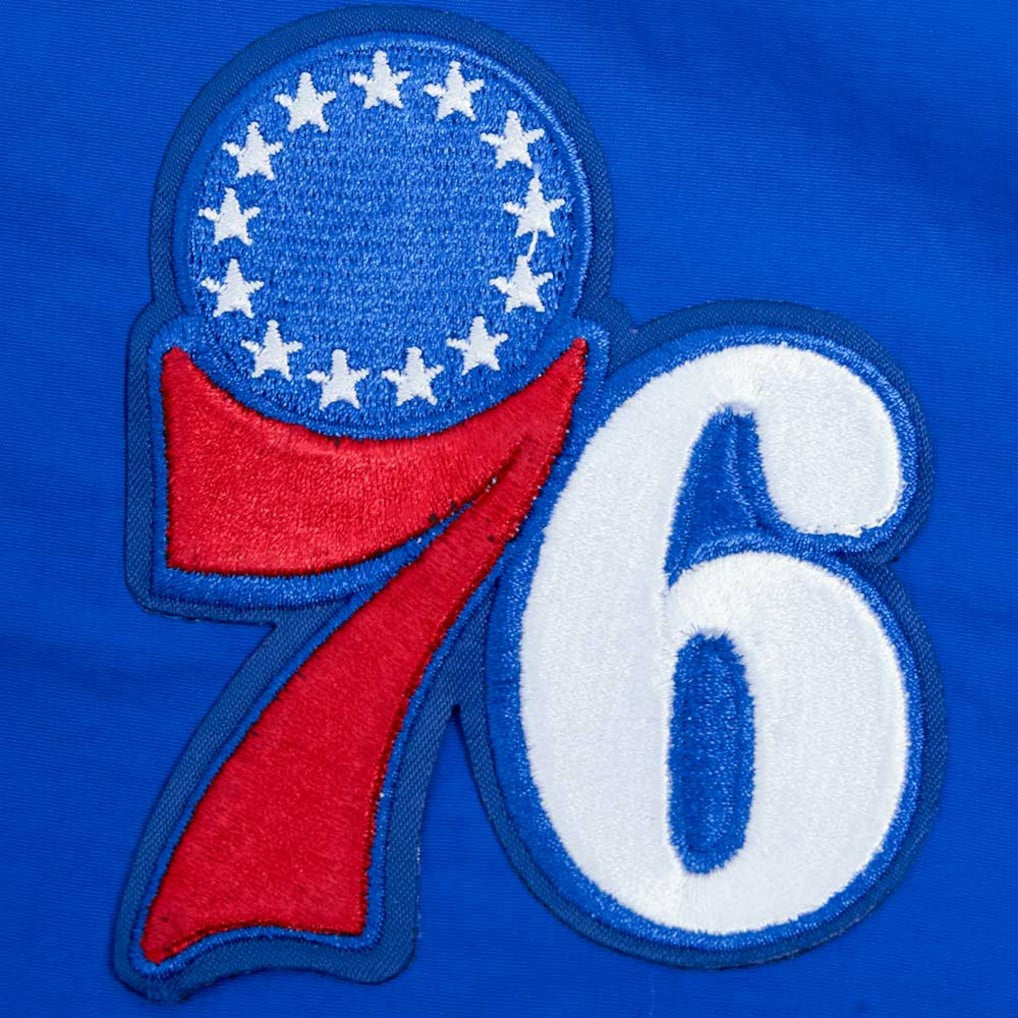 Philadelphia 76ers Pro Standard Classic Wind Woven Cropped Half-Zip Jacket - Royal shop