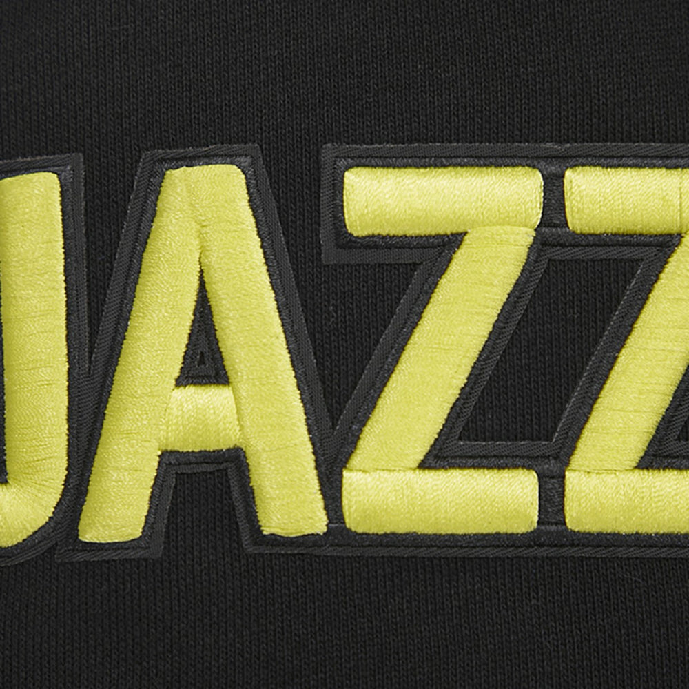 Utah Jazz Pro Standard Script Tail Pullover Hoodie - Black online