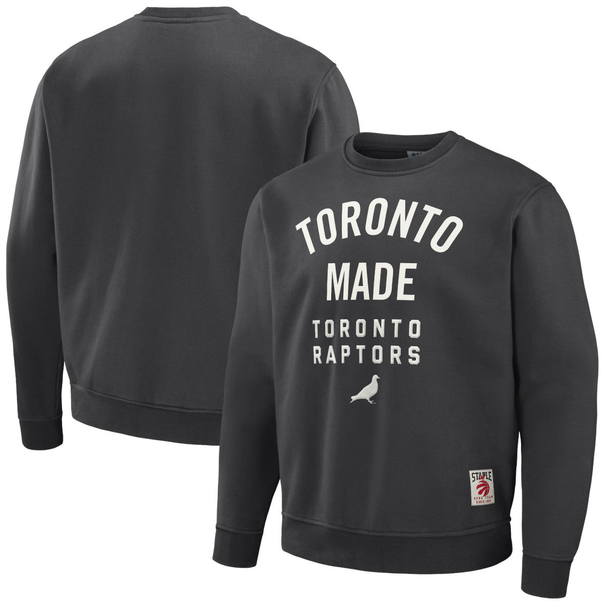 Toronto Raptors NBA x Staple Plush Pullover Sweatshirt - Anthracite online
