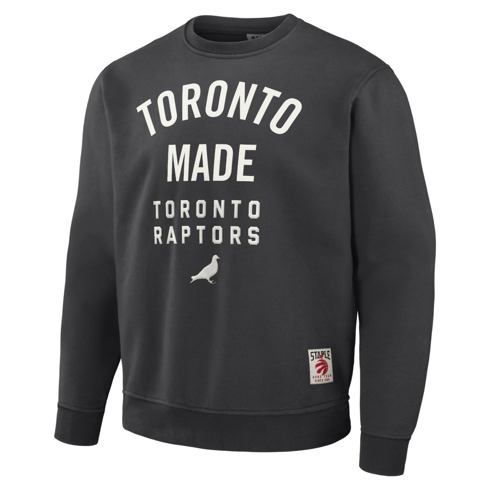 Toronto Raptors NBA x Staple Plush Pullover Sweatshirt - Anthracite online