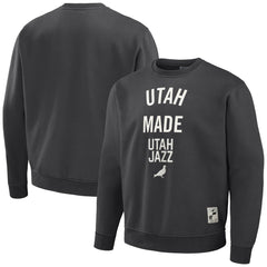 Utah Jazz NBA x Staple Plush Pullover Sweatshirt - Anthracite cheap