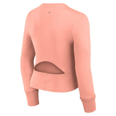 Las Vegas Raiders Women's Studio Fitted Long Sleeve Gym Top - Coral discount