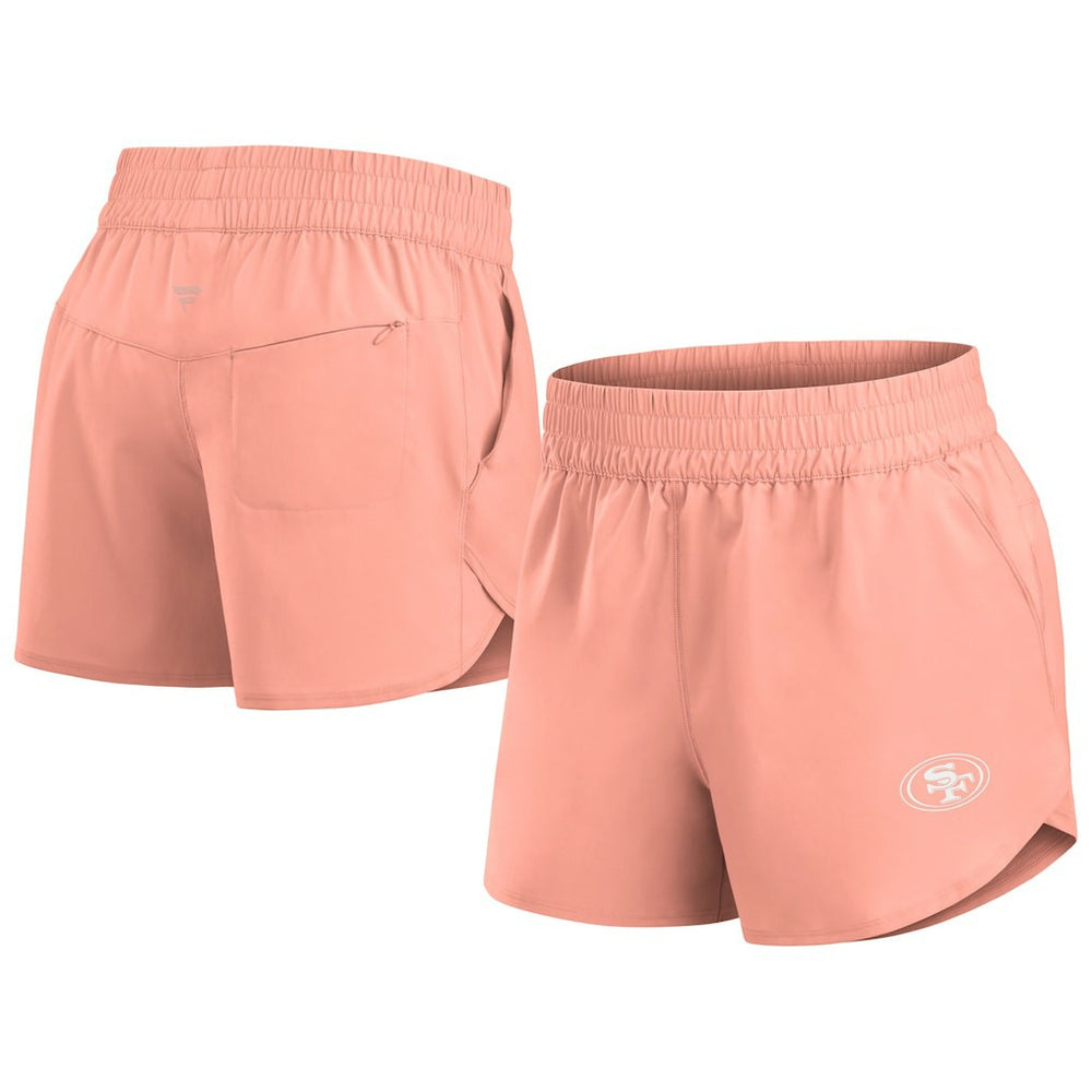 San Francisco 49ers Women's Front Office Woven Shorts - Coral discount