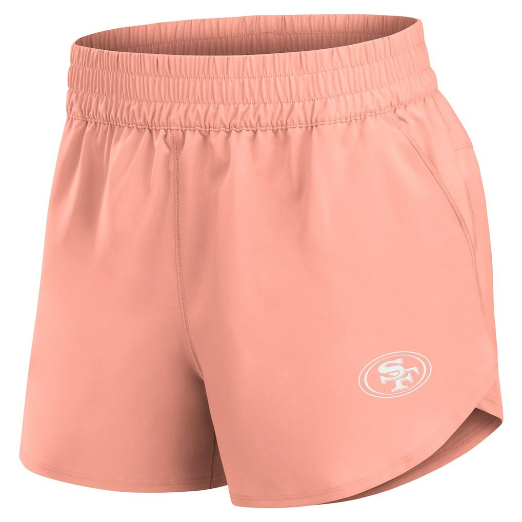 San Francisco 49ers Women's Front Office Woven Shorts - Coral discount