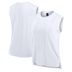 Buffalo Bills Women's Studio Gym Tank Top - White on sale