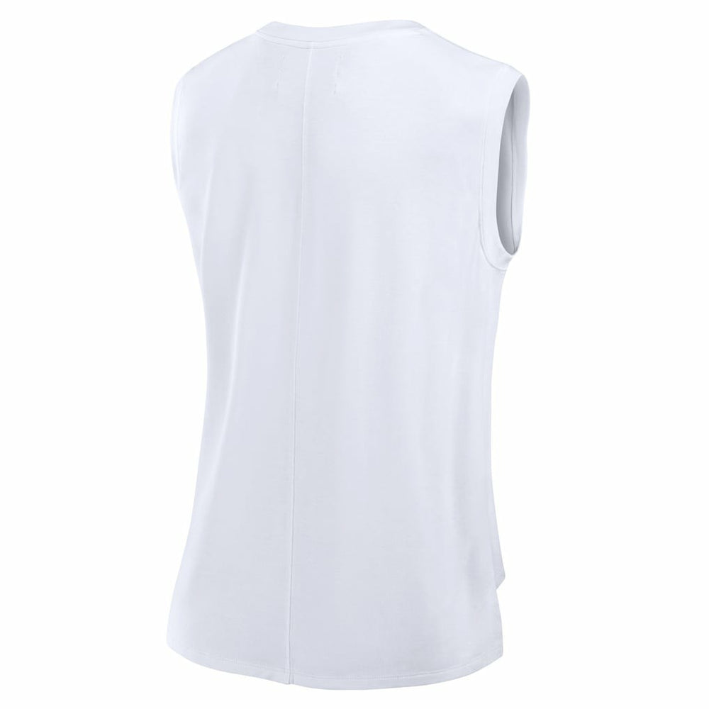 Cleveland Browns Women's Studio Gym Tank Top - White on sale
