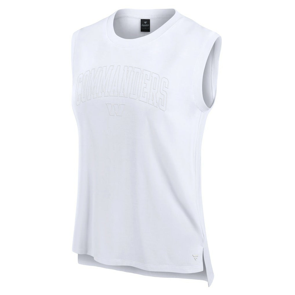 Washington Commanders Women's Studio Gym Tank Top - White on sale