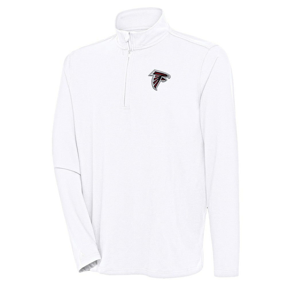 Atlanta Falcons Antigua Hunk Quarter-Zip Pullover Top - White sale