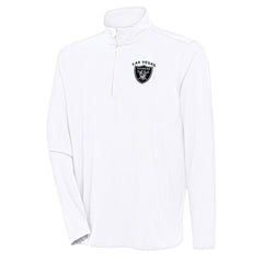Las Vegas Raiders Antigua Hunk Quarter-Zip Pullover Top - White cheap