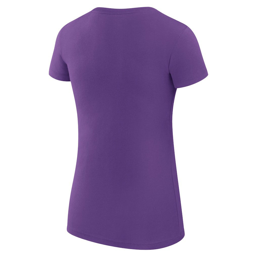 Charlotte Hornets G-III 4Her by Carl Banks Women's Super-Slim Fit Lightweight Filigree Logo T-Shirt - Purple outlet