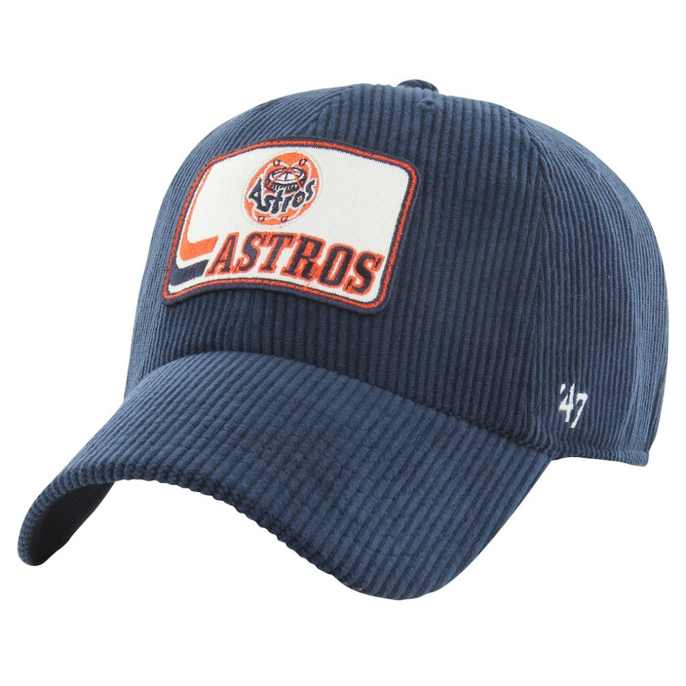 Houston Astros Wax Pack Collection Corduroy Clean Up Adjustable Hat Navy