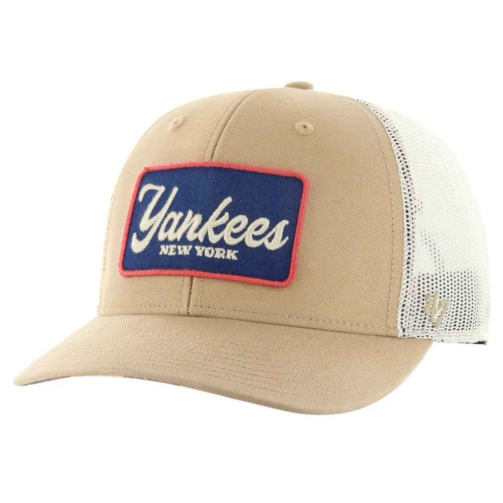 New York Yankees Glory Daze Trucker Adjustable Hat Khaki