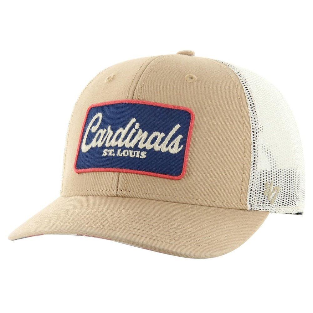 St. Louis Cardinals Glory Daze Trucker Adjustable Hat Khaki