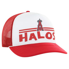 Los Angeles Angels Retro Region Foam Trucker Adjustable Hat Red