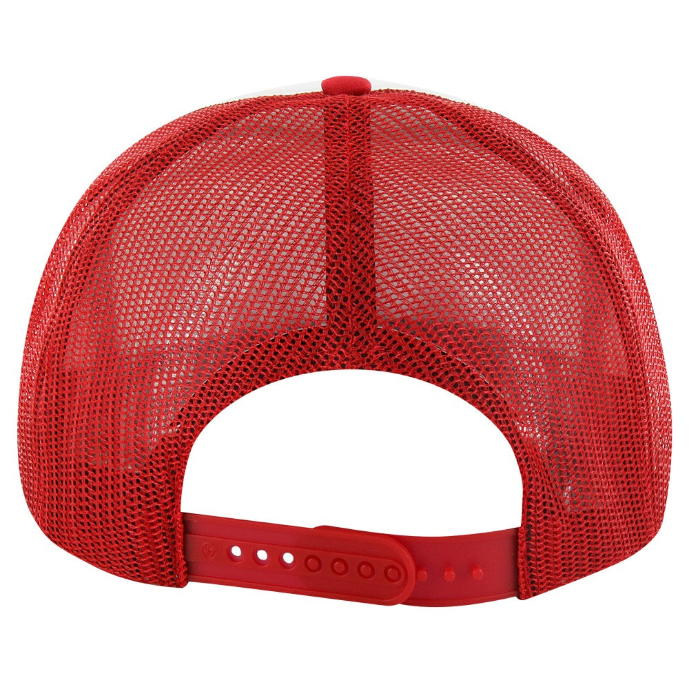Los Angeles Angels Retro Region Foam Trucker Adjustable Hat Red