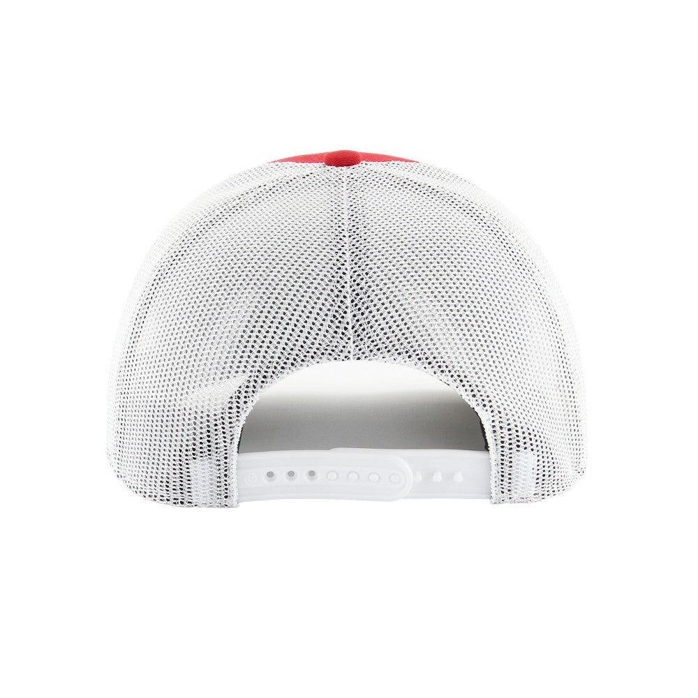 Los Angeles Angels Retro Region Patch Trucker Adjustable Hat Red