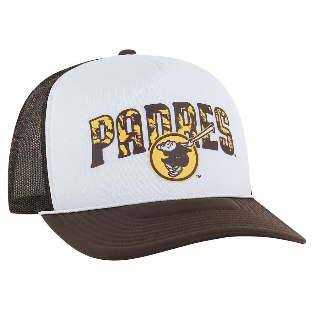 San Diego Padres Retro Region Foam Trucker Adjustable Hat Brown