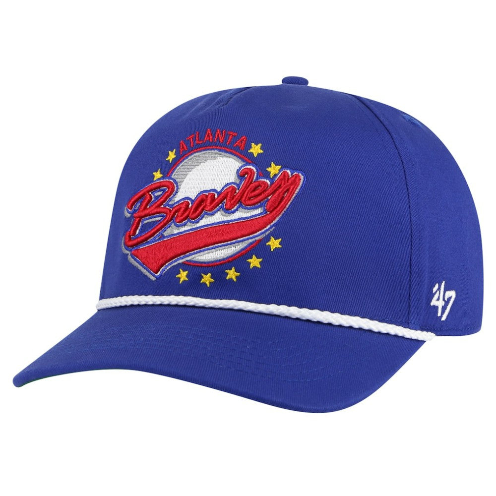 Atlanta Braves Wax Pack Collection Premier Hitch Adjustable Hat Royal