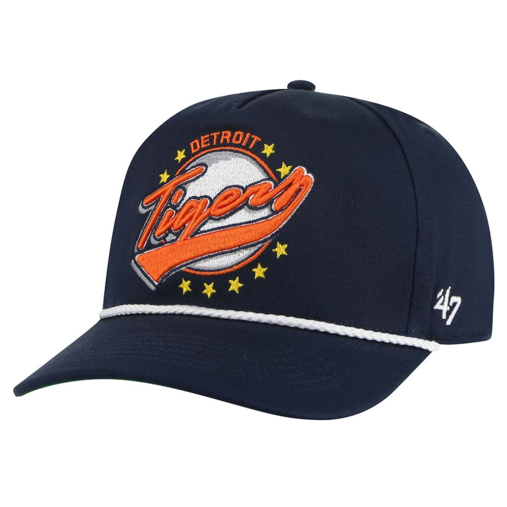 Detroit Tigers Wax Pack Collection Premier Hitch Adjustable Hat Navy