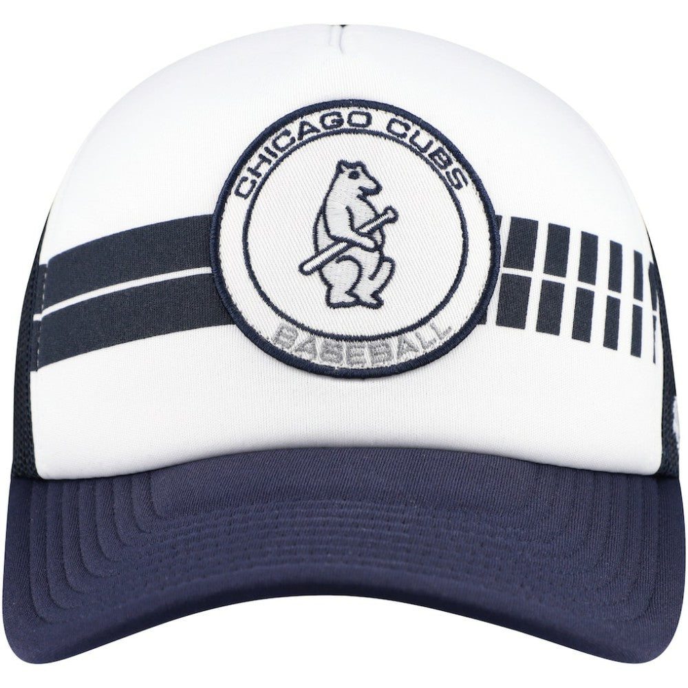 Chicago Cubs Cooperstown Collection Wax Pack Express Trucker Adjustable Hat White/Navy
