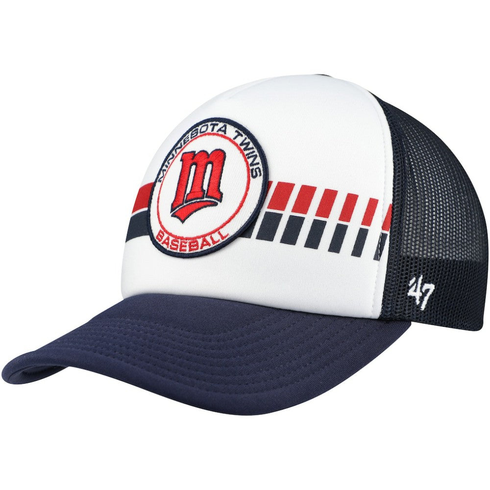 Minnesota Twins Cooperstown Collection Wax Pack Express Trucker Adjustable Hat White/Navy