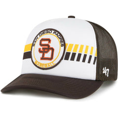 San Diego Padres Cooperstown Collection Wax Pack Express Trucker Adjustable Hat White/Brown