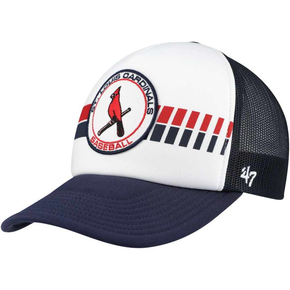St. Louis Cardinals Cooperstown Collection Wax Pack Express Trucker Adjustable Hat White/Navy