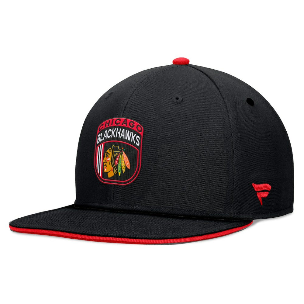 Chicago Blackhawks Fanatics 2024 NHL Draft Snapback Hat - Black Hats