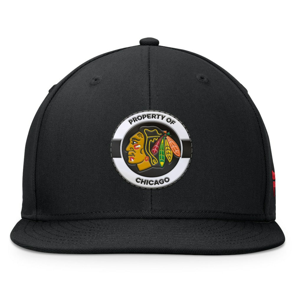 Chicago Blackhawks Fanatics Authentic Pro Training Camp Snapback Hat - Black Hats