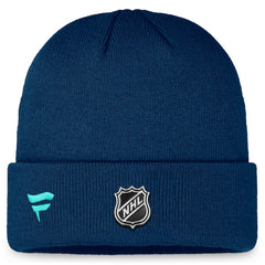 Seattle Kraken Fanatics Authentic Pro Training Camp Cuffed Knit Hat - Deep Sea Blue Hats