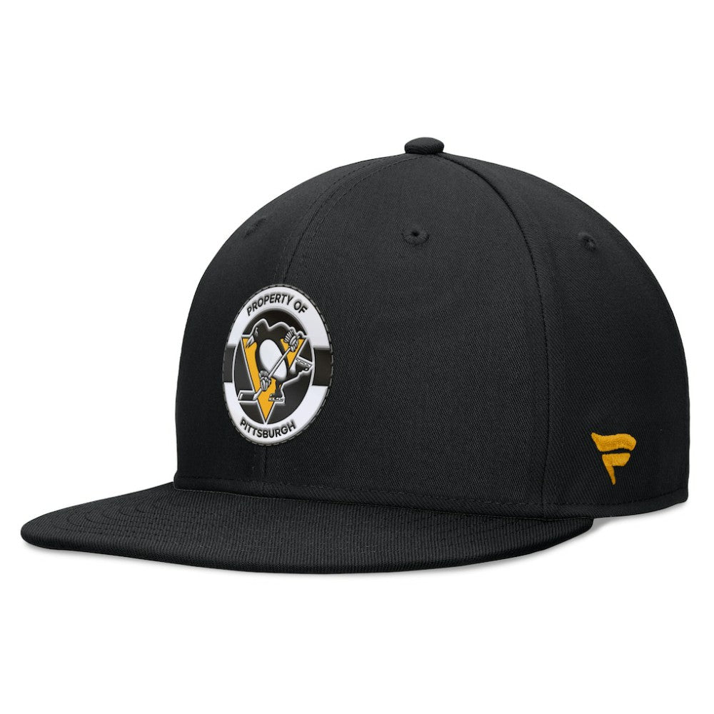 Pittsburgh Penguins Fanatics Authentic Pro Training Camp Snapback Hat - Black Hats