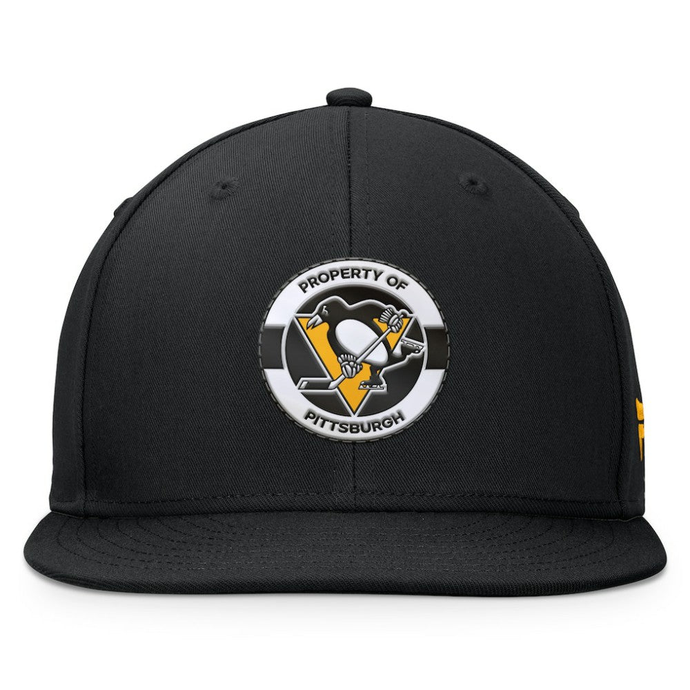 Pittsburgh Penguins Fanatics Authentic Pro Training Camp Snapback Hat - Black Hats