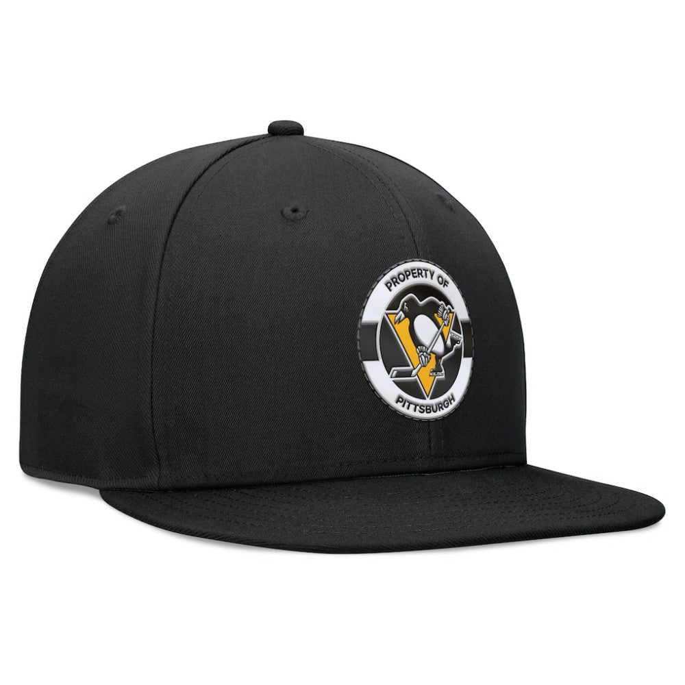 Pittsburgh Penguins Fanatics Authentic Pro Training Camp Snapback Hat - Black Hats