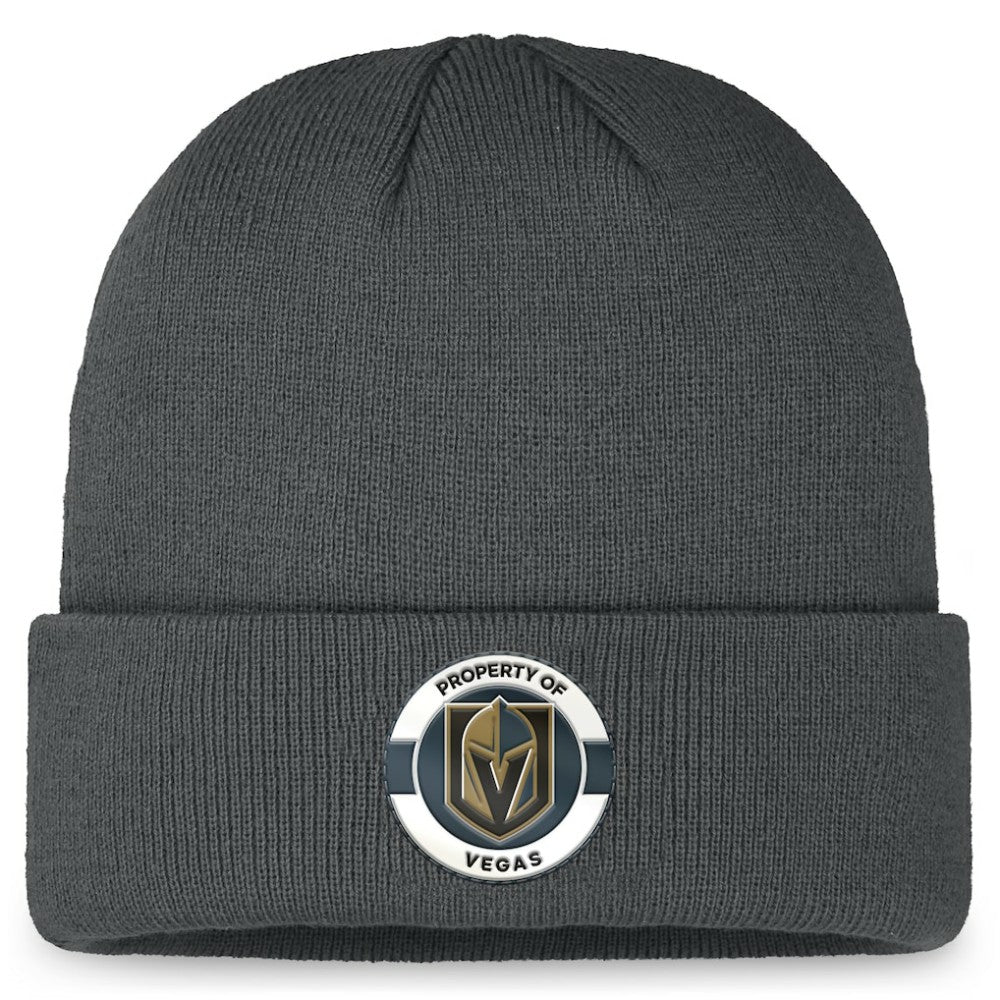 Vegas Golden Knights Fanatics Authentic Pro Training Camp Cuffed Knit Hat - Charcoal Hats