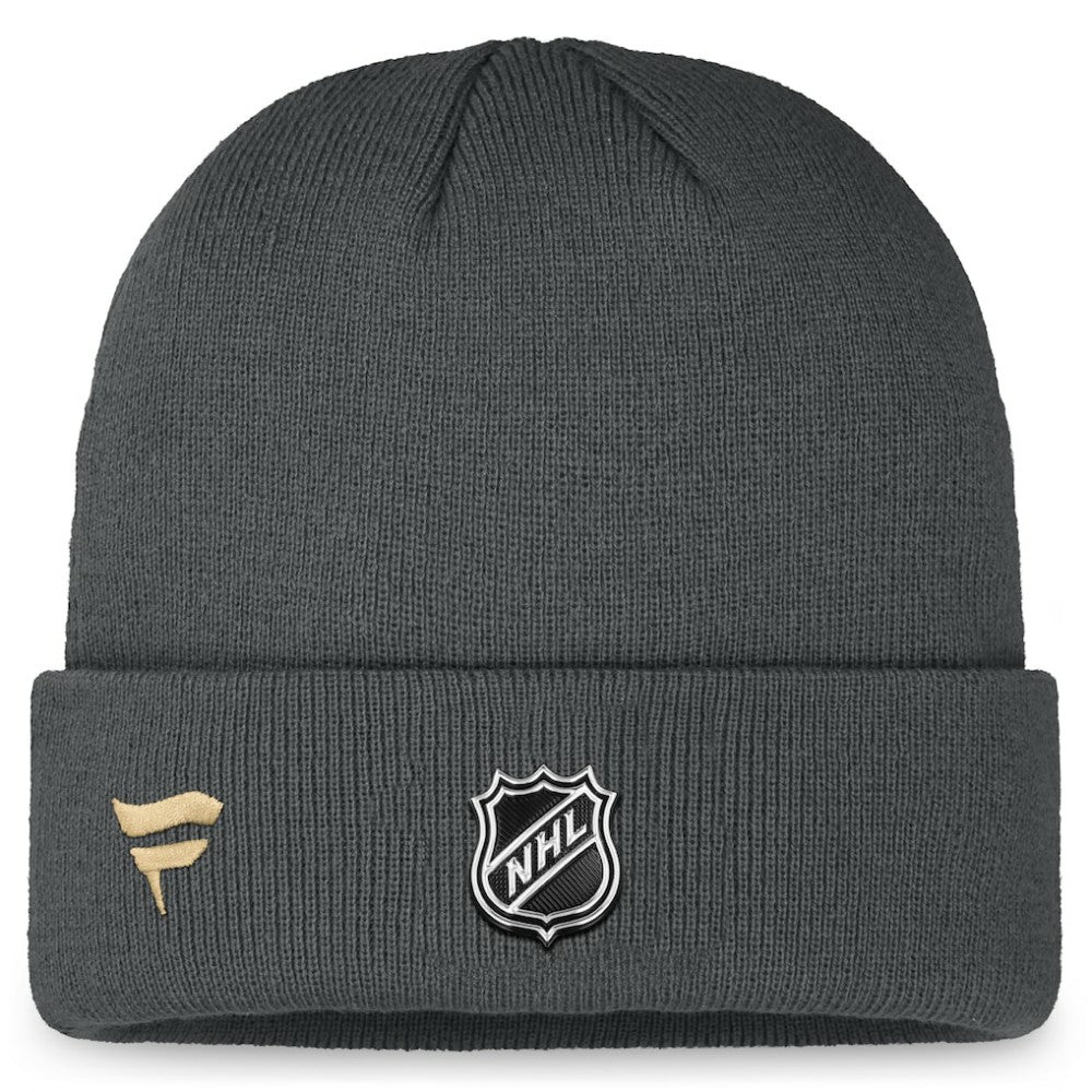 Vegas Golden Knights Fanatics Authentic Pro Training Camp Cuffed Knit Hat - Charcoal Hats