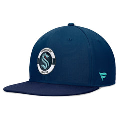 Seattle Kraken Fanatics Authentic Pro Training Camp Snapback Hat - Deep Sea Blue Hats