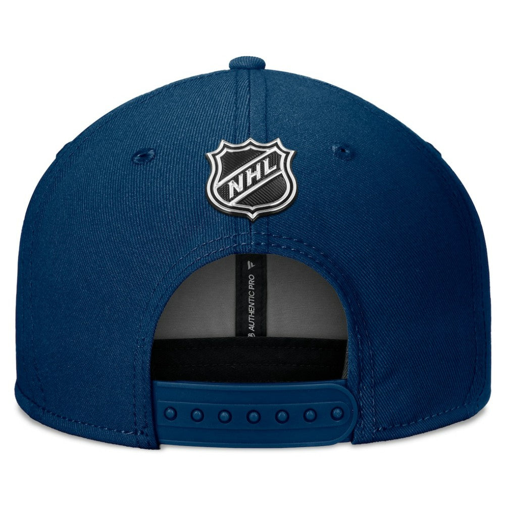 Seattle Kraken Fanatics Authentic Pro Training Camp Snapback Hat - Deep Sea Blue Hats