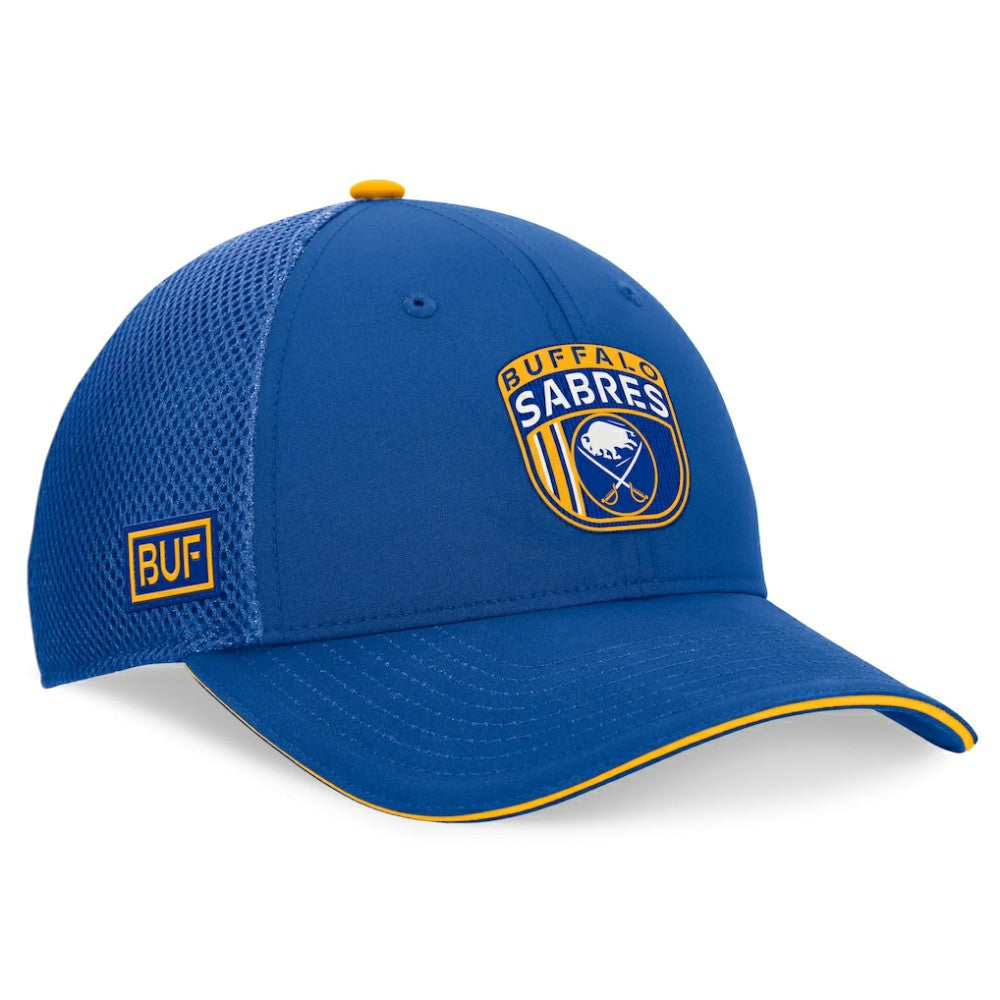 Buffalo Sabres Fanatics 2024 NHL Draft On Stage Trucker Adjustable Hat - Royal Hats