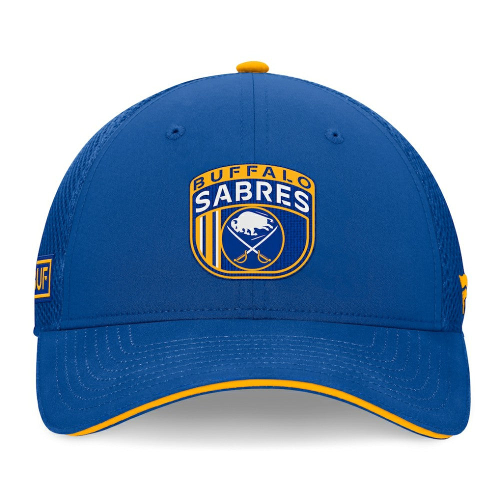 Buffalo Sabres Fanatics 2024 NHL Draft On Stage Trucker Adjustable Hat - Royal Hats