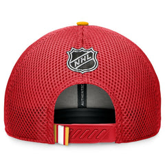 Calgary Flames Fanatics 2024 NHL Draft On Stage Trucker Adjustable Hat - Red Hats