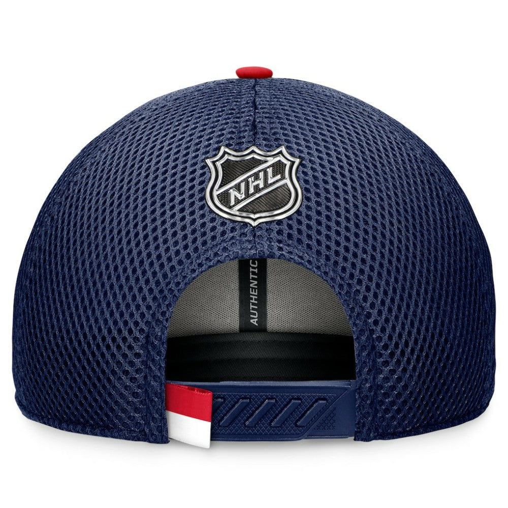 Columbus Blue Jackets Fanatics 2024 NHL Draft On Stage Trucker Adjustable Hat - Navy Hats