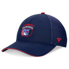 New York Rangers Fanatics 2024 NHL Draft On Stage Trucker Adjustable Hat - Navy Hats