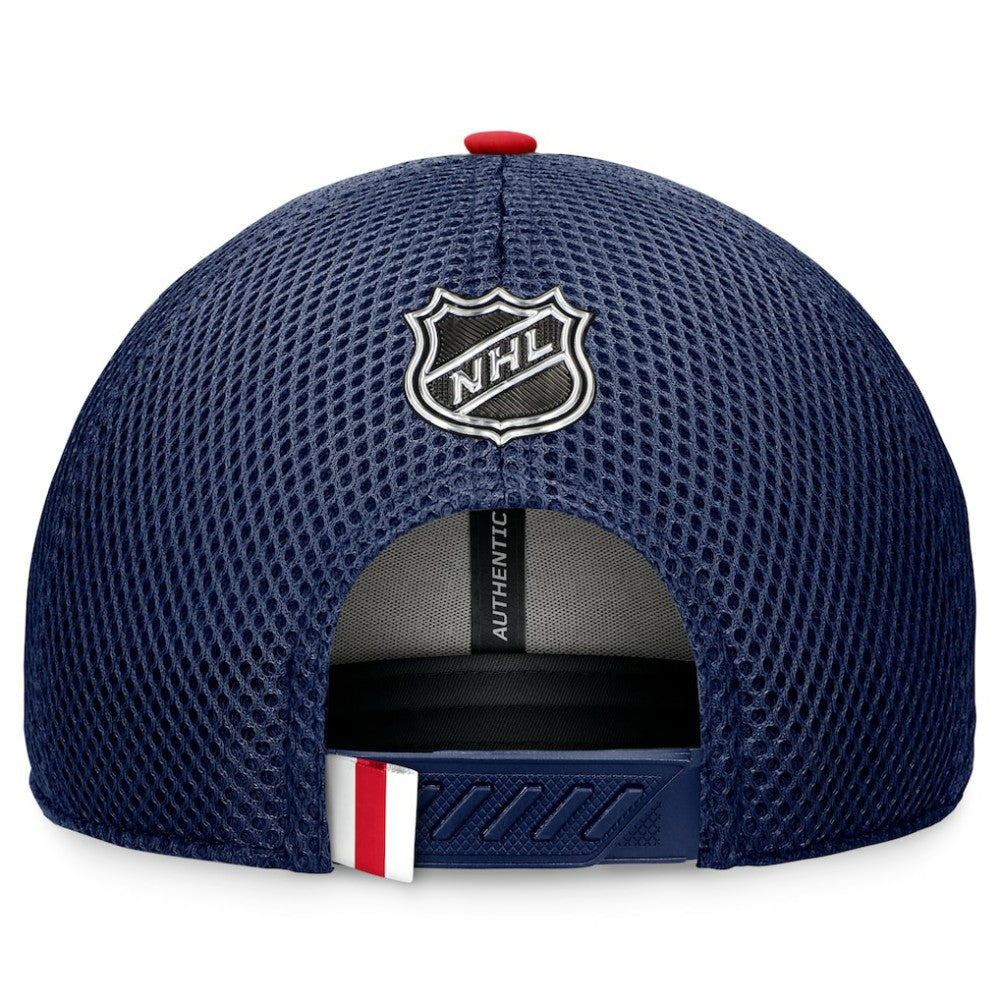 New York Rangers Fanatics 2024 NHL Draft On Stage Trucker Adjustable Hat - Navy Hats