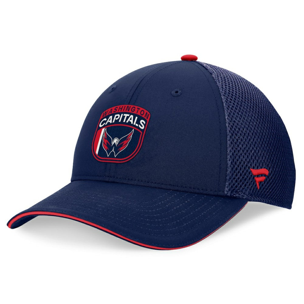 Washington Capitals Fanatics 2024 NHL Draft On Stage Trucker Adjustable Hat - Navy Hats