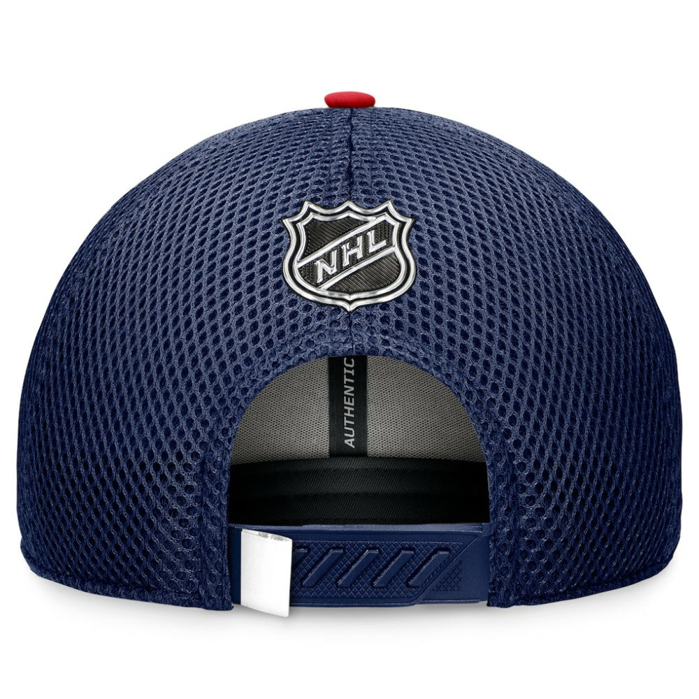 Washington Capitals Fanatics 2024 NHL Draft On Stage Trucker Adjustable Hat - Navy Hats