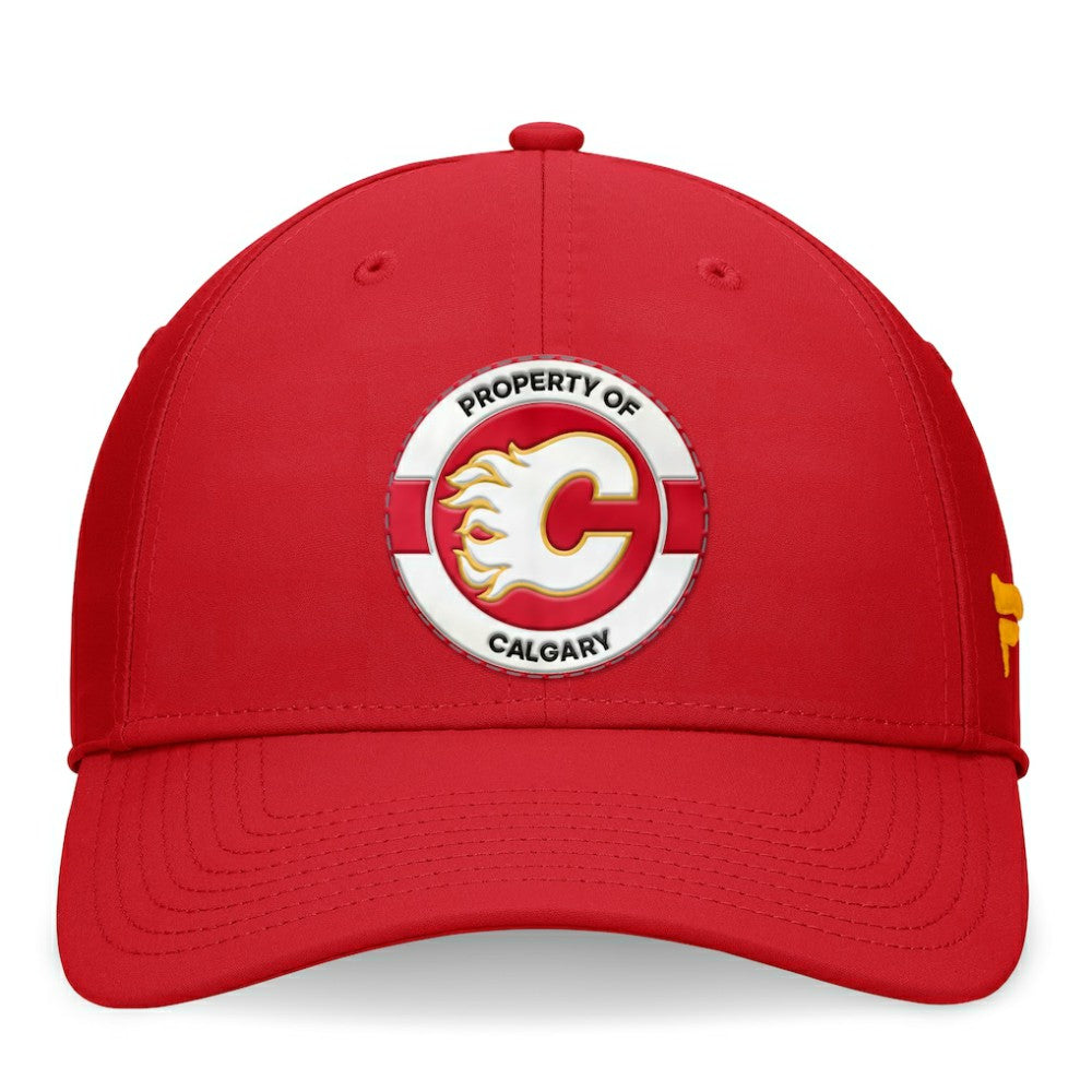 Calgary Flames Fanatics Authentic Pro Training Camp Flex Hat - Red Hats