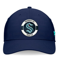 Seattle Kraken Fanatics Authentic Pro Training Camp Flex Hat - Deep Sea Blue Hats