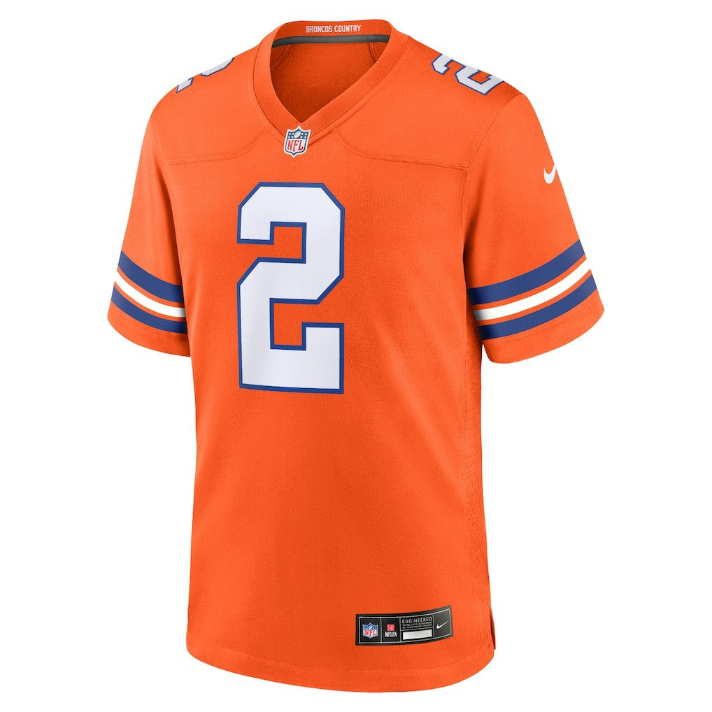 Patrick Surtain II Denver Broncos Mile High Collection 1977 Throwback Player Game Jersey - Orange sale